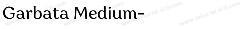 Garbata Medium字体转换